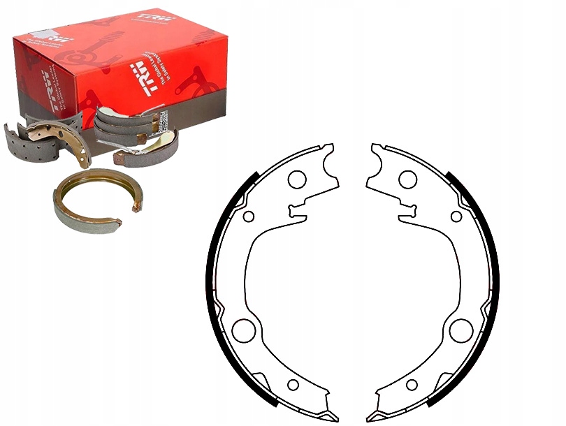 Brzdové Čelisti Toyota Avensis Corolla Yaris 1,0