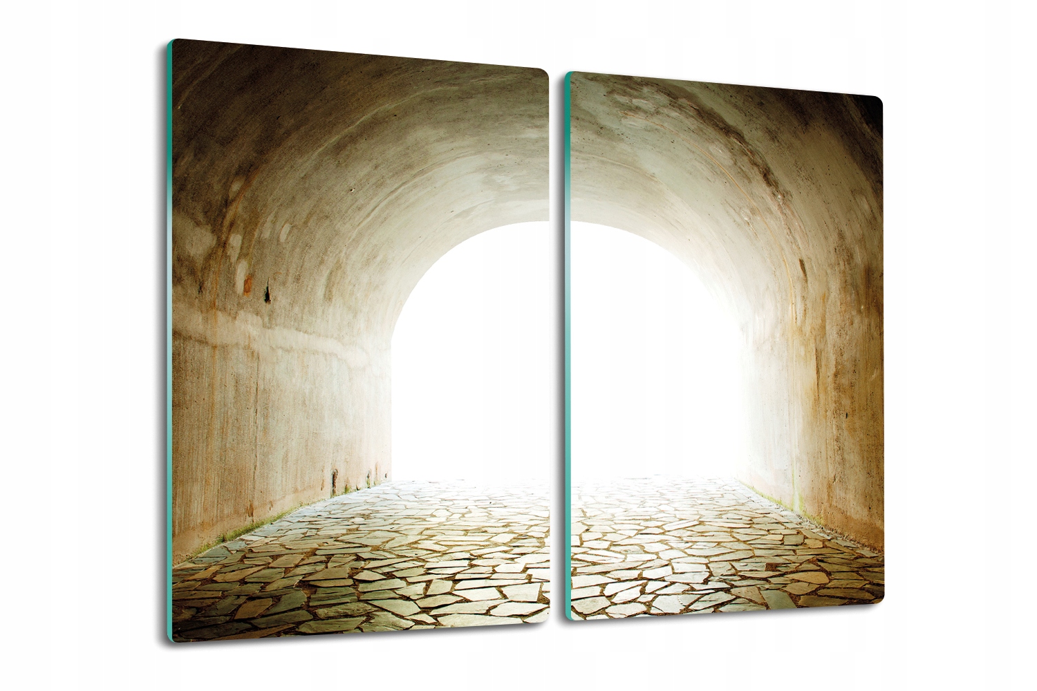 kuchyňská skleněná deska 2x30x52 Tunel světlo cesta