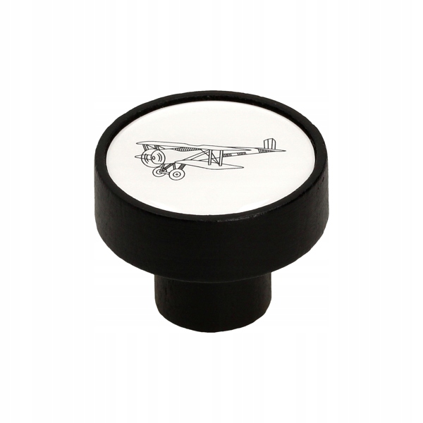 

Gałka drewniana Gamet czarny mat GD08 samolot