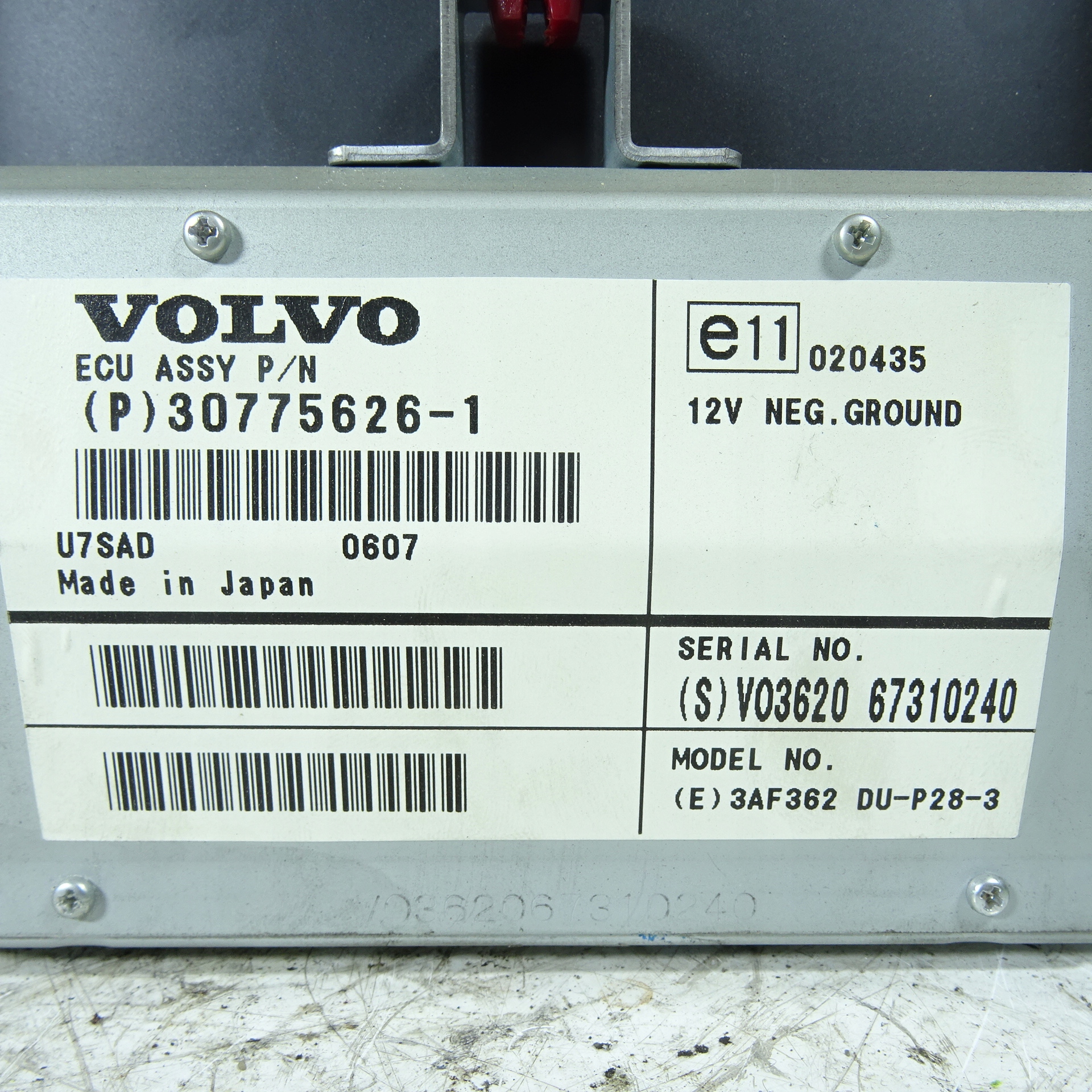 VOLVO S60 e LIFT Schermo 30775626-1