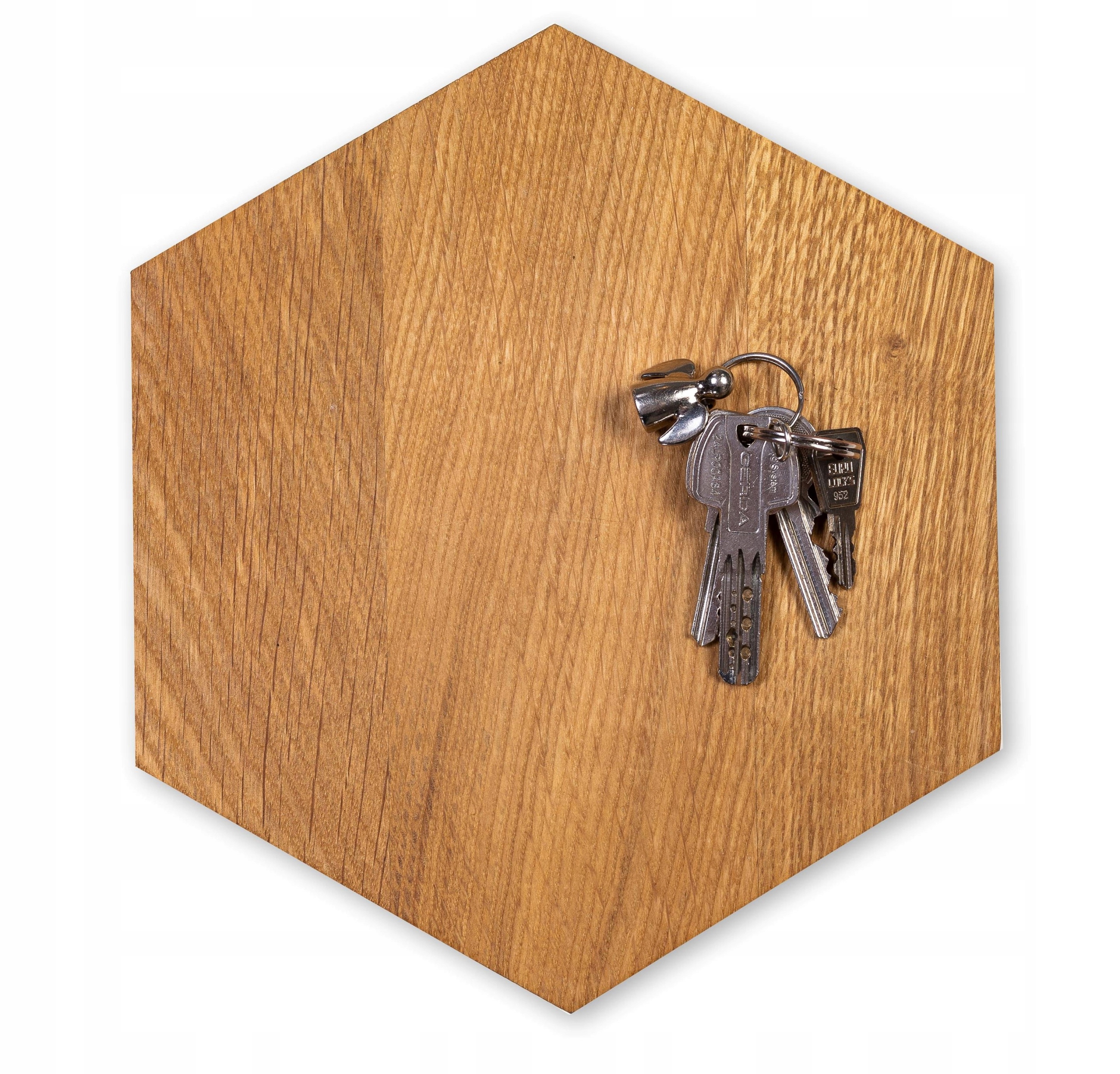 DREWNIANE PANELE ŚCIENNE HEKSAGON MAGNETYCZNY MIDI KASZTAN