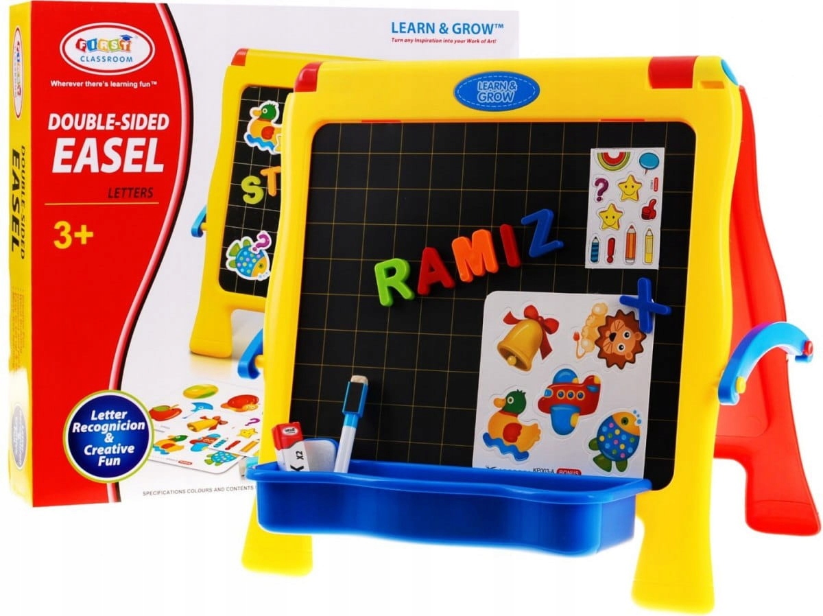 

Tablica magnetyczna kredowa pisaki 4w1