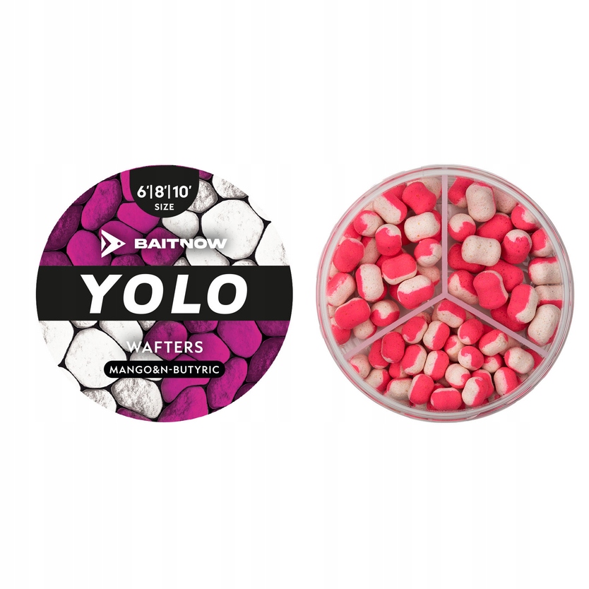 Dumbells Yolo Wafters White Pink Mango N-butyric roz. 6/8/10mm 24g