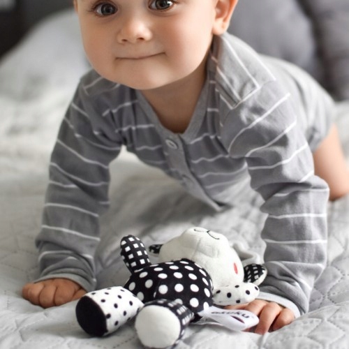 ZAWIESZKA PLUSZOWA DO WÓZKA, ŁÓŻECZKA MIŚ 0m+ Marka Akuku