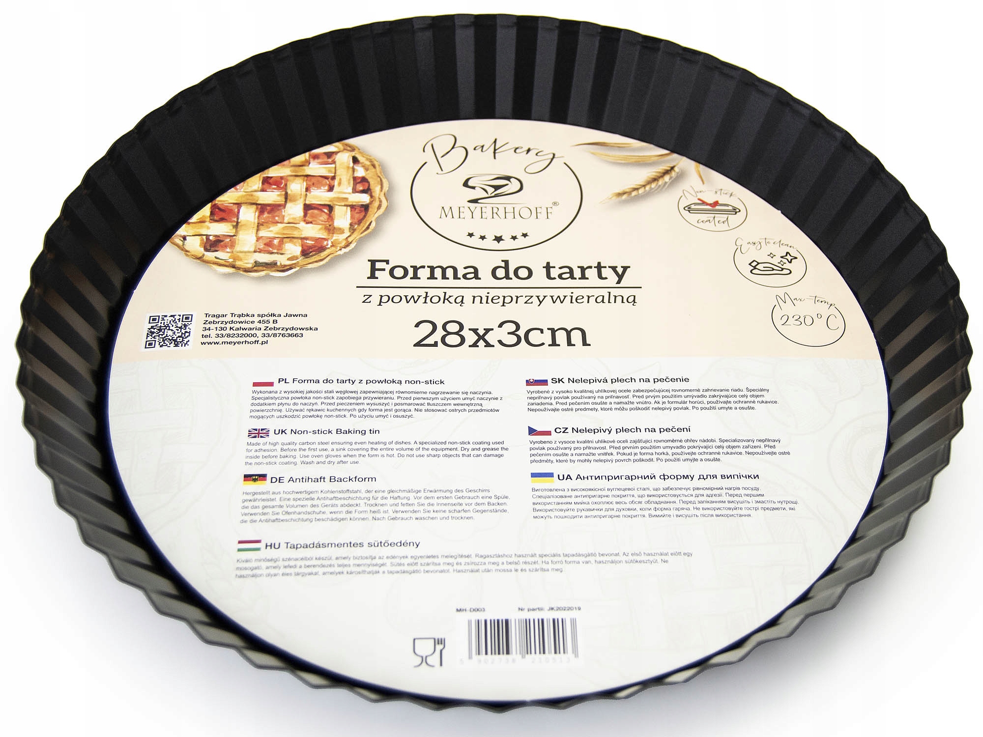 

Forma Do Tarty ciasta pieczenia 28x3cm non-stick