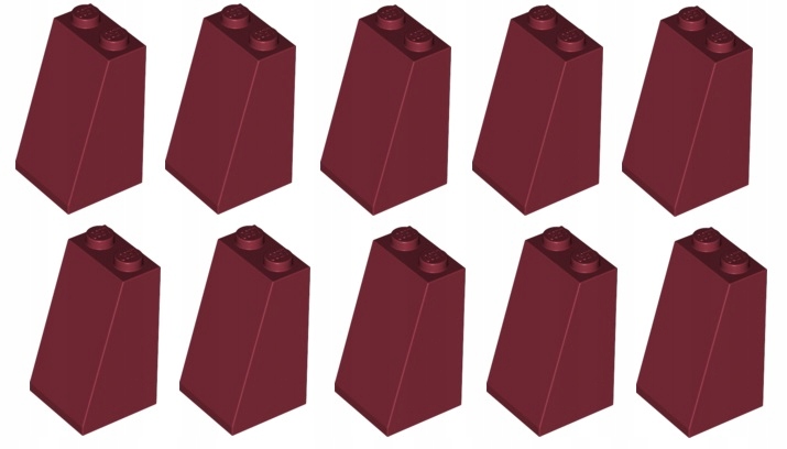 

Lego skos dachówka 2x2x3 bordo 10 98560 30499 3684