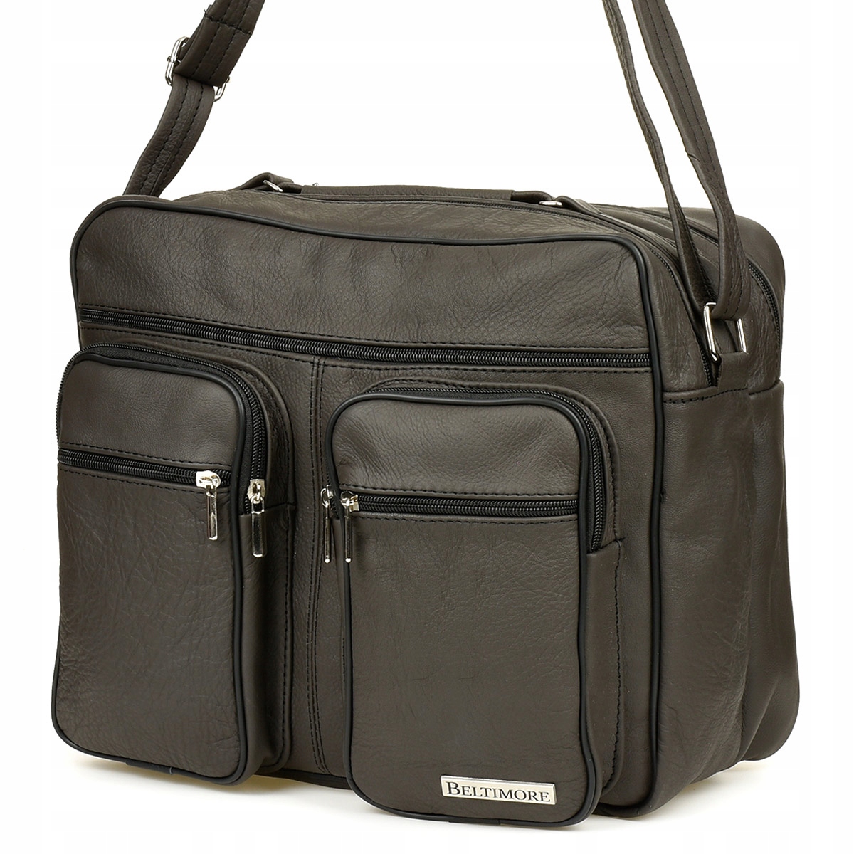 

Czarna męska duża torba dwukomorowa Beltimore