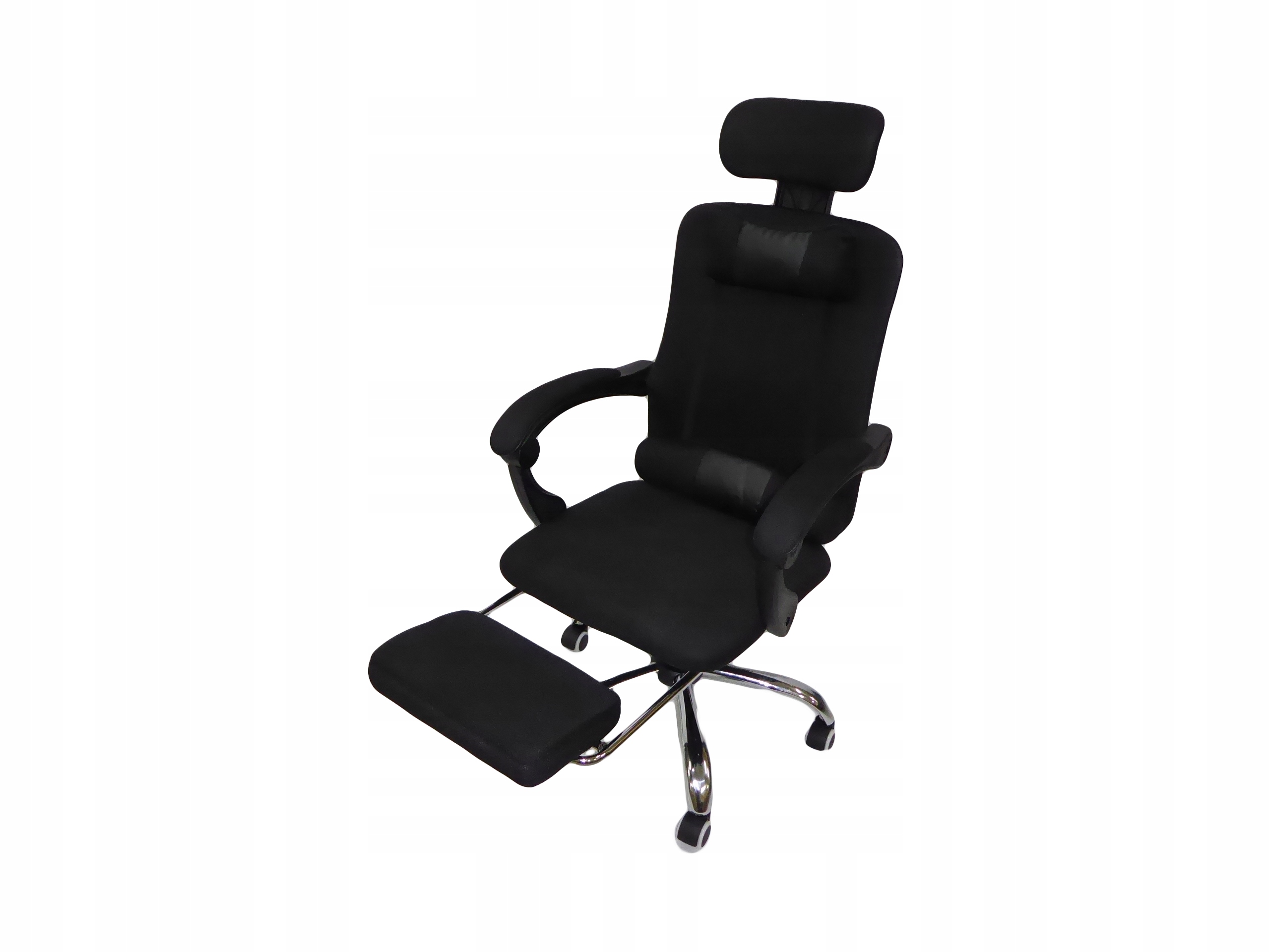 

Fotel biurowy obrotowy R-210 z podnóżkiem czarny