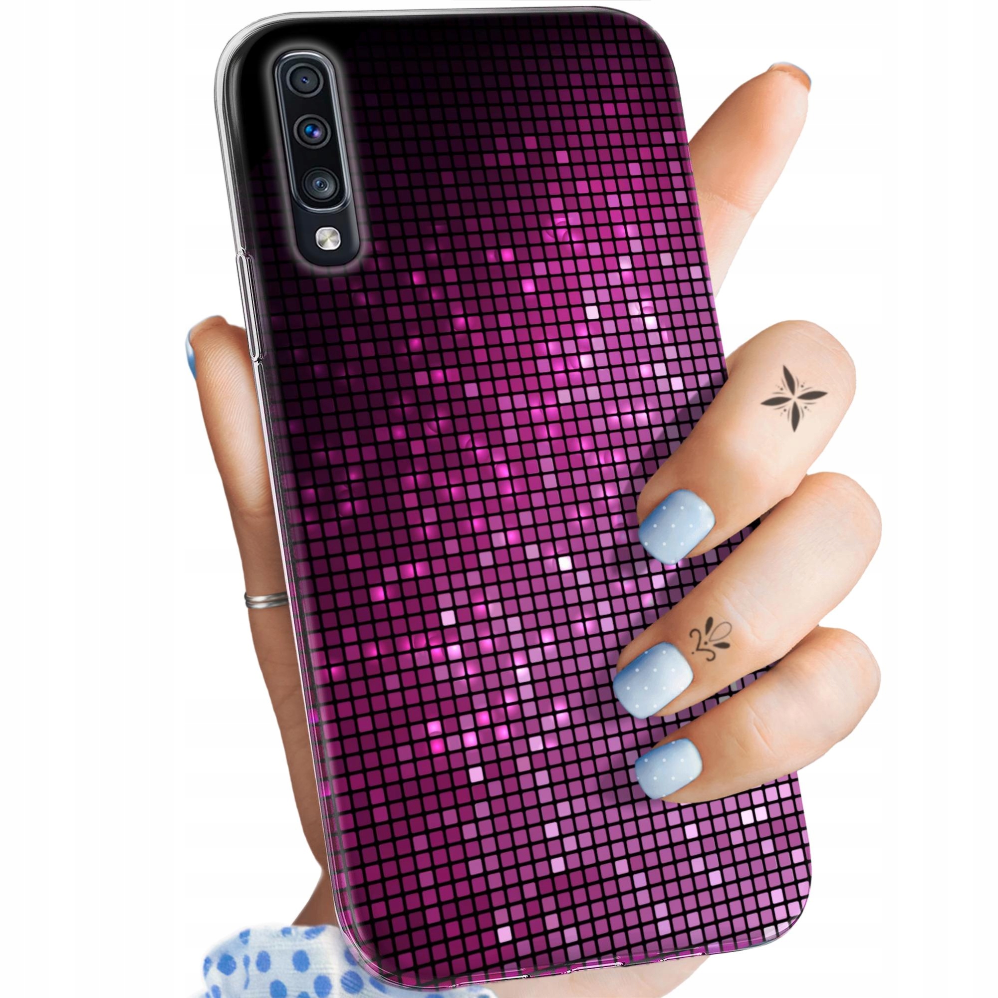 Etui Do Samsung Galaxy A70 A70S Imitacja Brokatu Brokatowe Obudowa