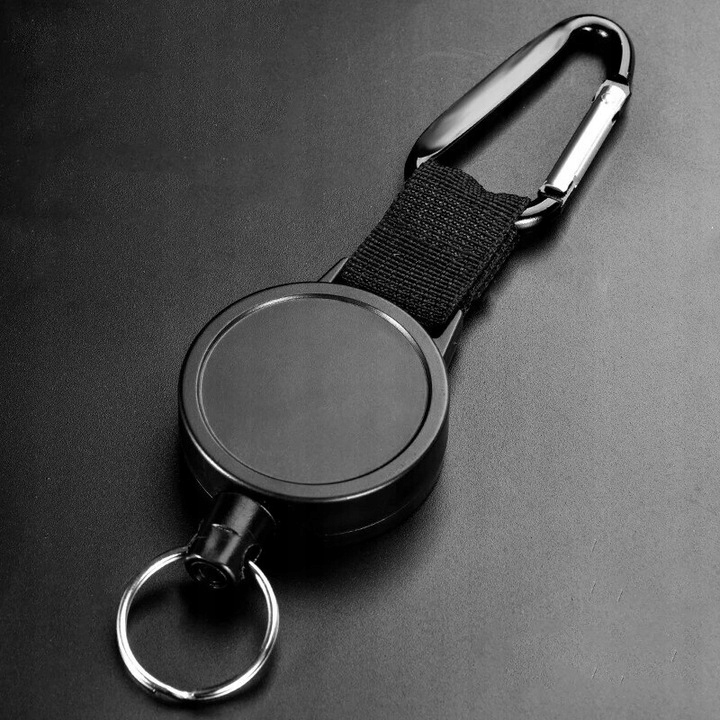 LINKA PLECIONA ZWIJANA MOCNA BRELOK RETRAKTOR 75cm Materiał metalowe