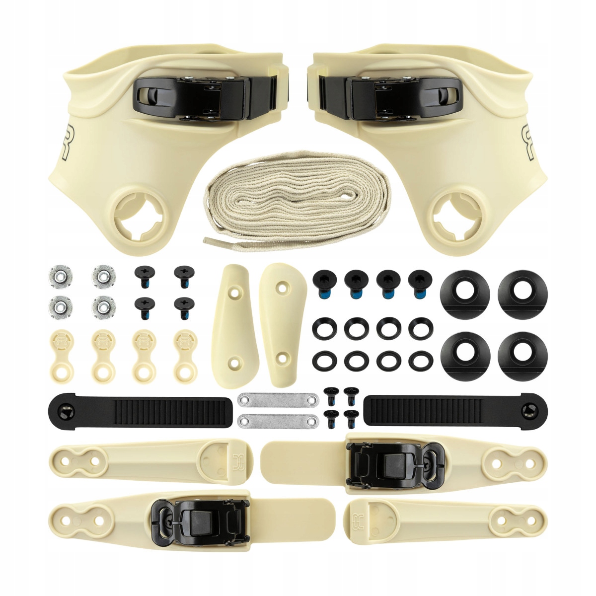 FR SKATES CUSTOM KIT SAND 43-47 ZESTAW DO ROLEK CUFF BUCKLE SLIDER LACES