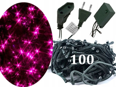 

Lampki Choinkowe Ledowe Różowe 100szt 8F WrocłaW