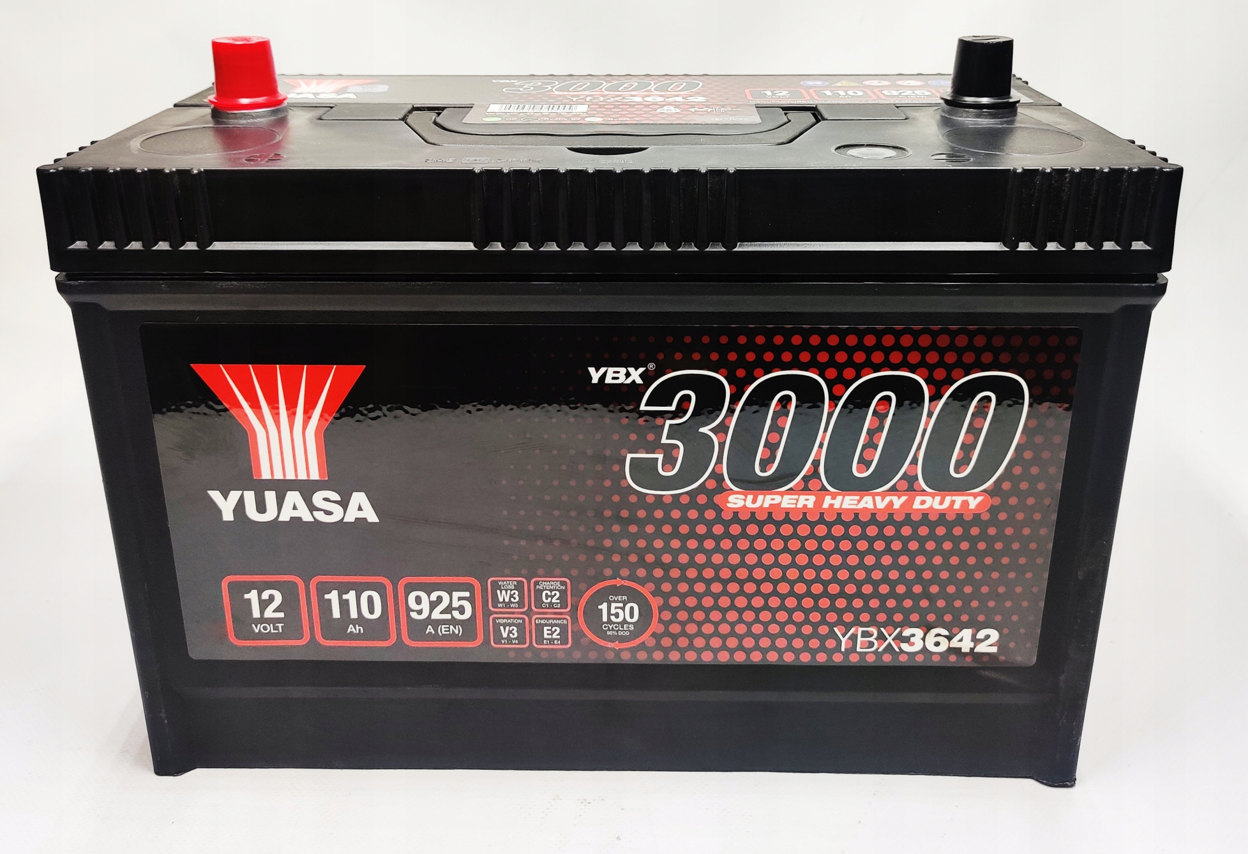 YUASA YBX3642 Batterie 12V 110Ah 925A Batterie au plomb YBX3642