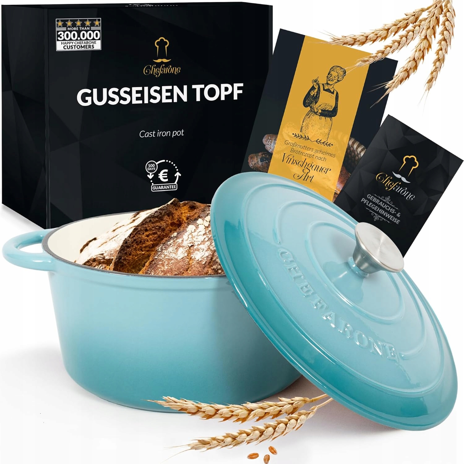 Hrniec 4,7L Modrý Smaltovaný Na Chlieb Indukcia Jar