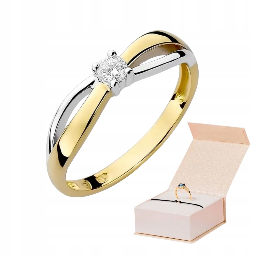 Prstýnek S Briliantem 0,10 ct Zlatý Náramek