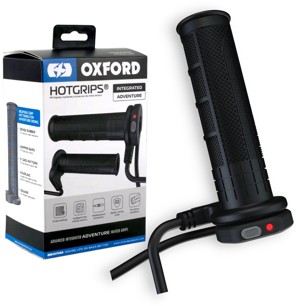 Manetki Podgrzewane Motocyklowe Oxford Advanced Adventure Z Przełącznikiem