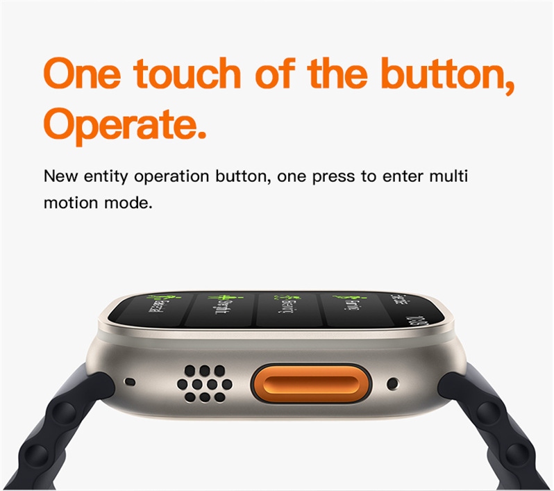 Inteligentny zegarek Połączenie Bluetooth NFC Monitor stanu zdrowia Kod producenta T800 Ultra-E