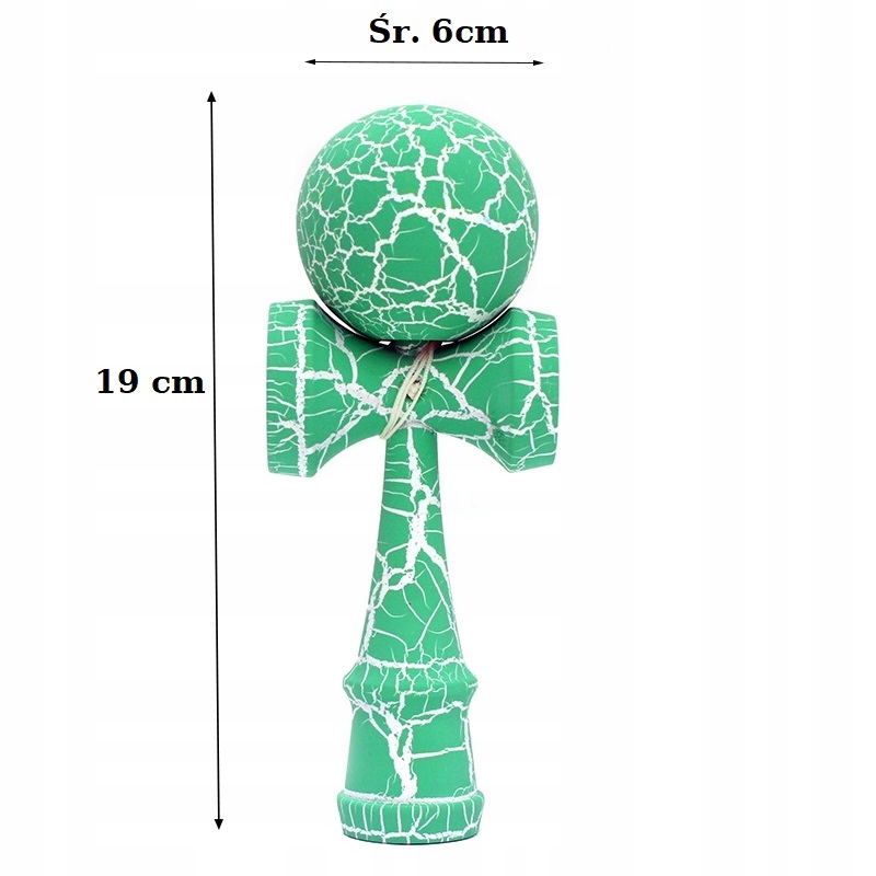 KENDAMA JAPOŃSKA GRA ZRĘCZNOŚCIOWA DREWNIANA 19cm Wiek dziecka 6 lat +