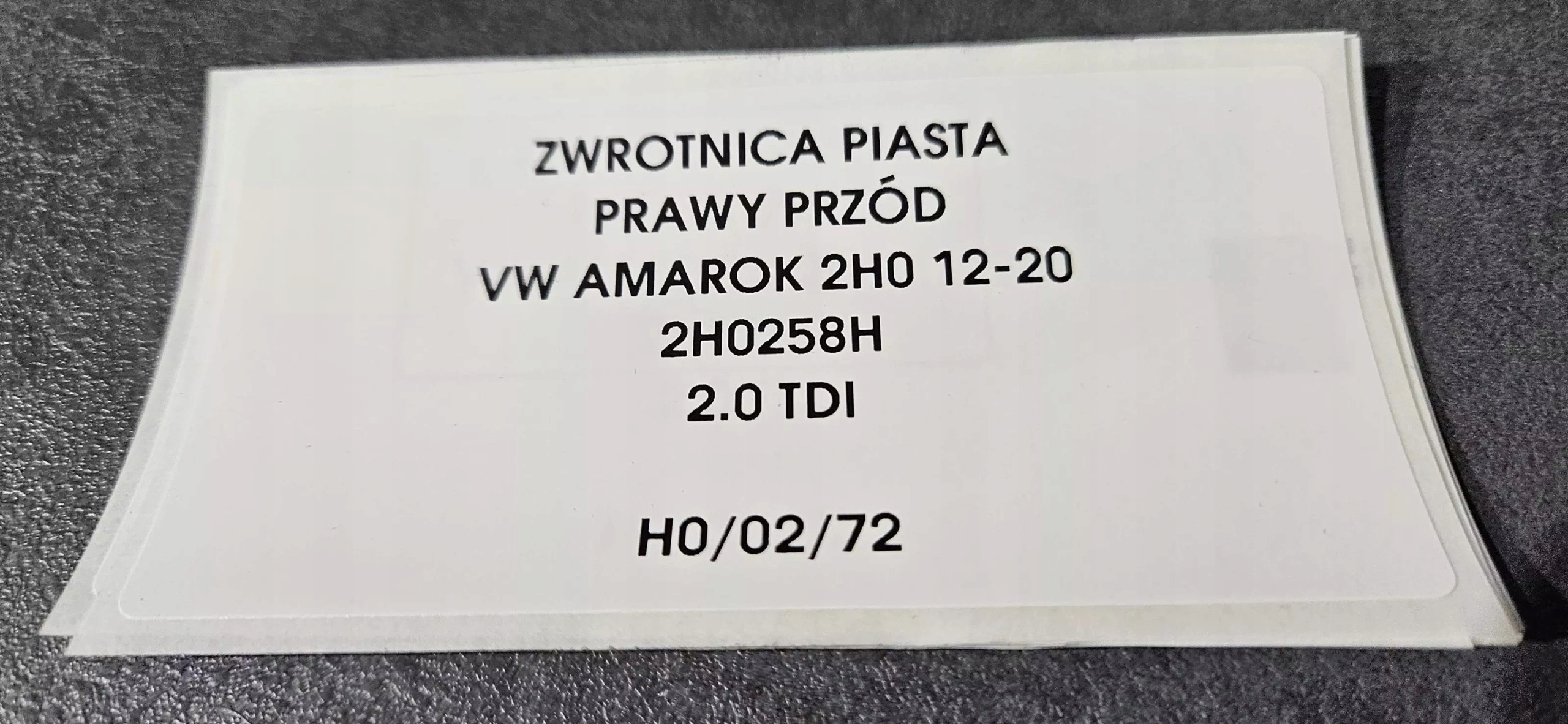 otoč čepu pravý předek VW AMAROK 12-20 2.0
