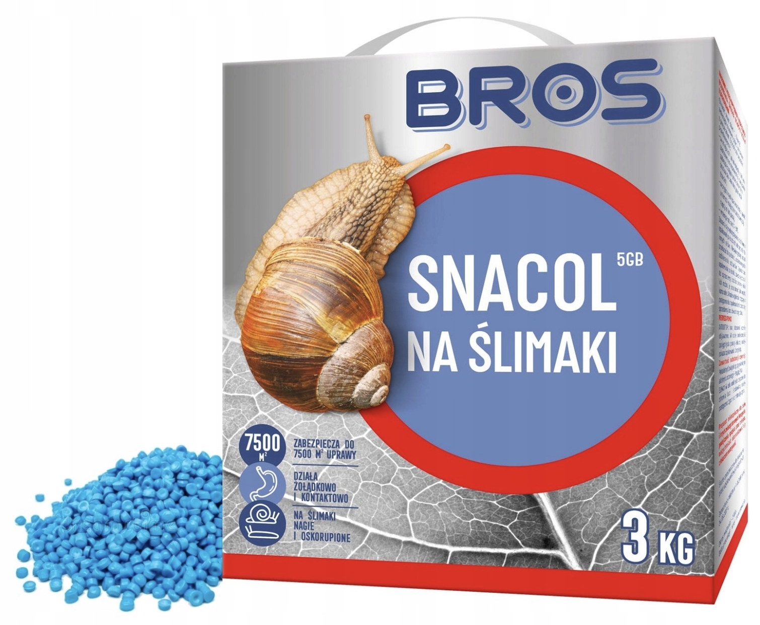 PREPARAT ŚRODEK NA ŚLIMAKI ODSTRASZA SNACOL trutka 3kg ZABEZPIECZA 7500M2