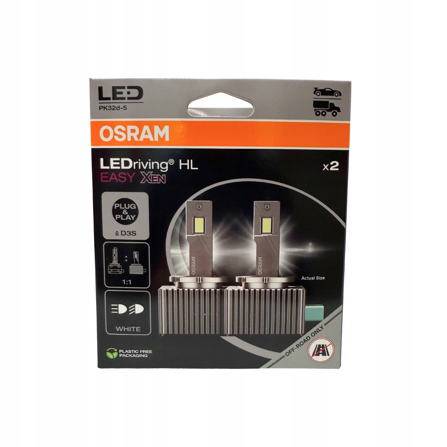 Žiarovky D3S Osram LEDriving Hl easy Xen 6500K 10000LM