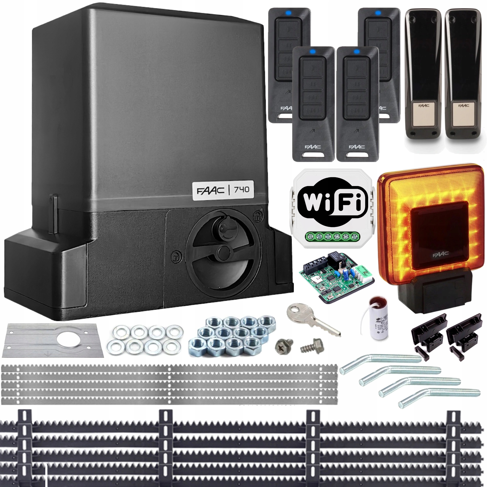 Sada pohonu Delta 2 Faac 740 Ovladače Led lampa