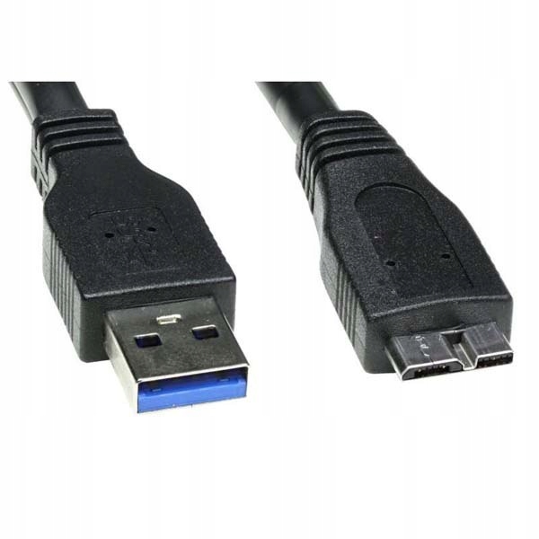 Kabel Usb (3.0), Usb A M- Usb micro B M, 2m, czarny