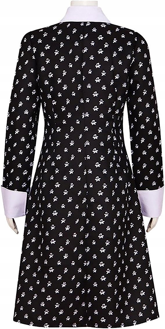 SUKIENKA WEDNESDAY ADDAMS PRZEBRANIE HALLOWEEN WZORKI STRÓJ KARNAWAŁOWY M Kod producenta DOROŚLI KOBIETA SUKIENKA