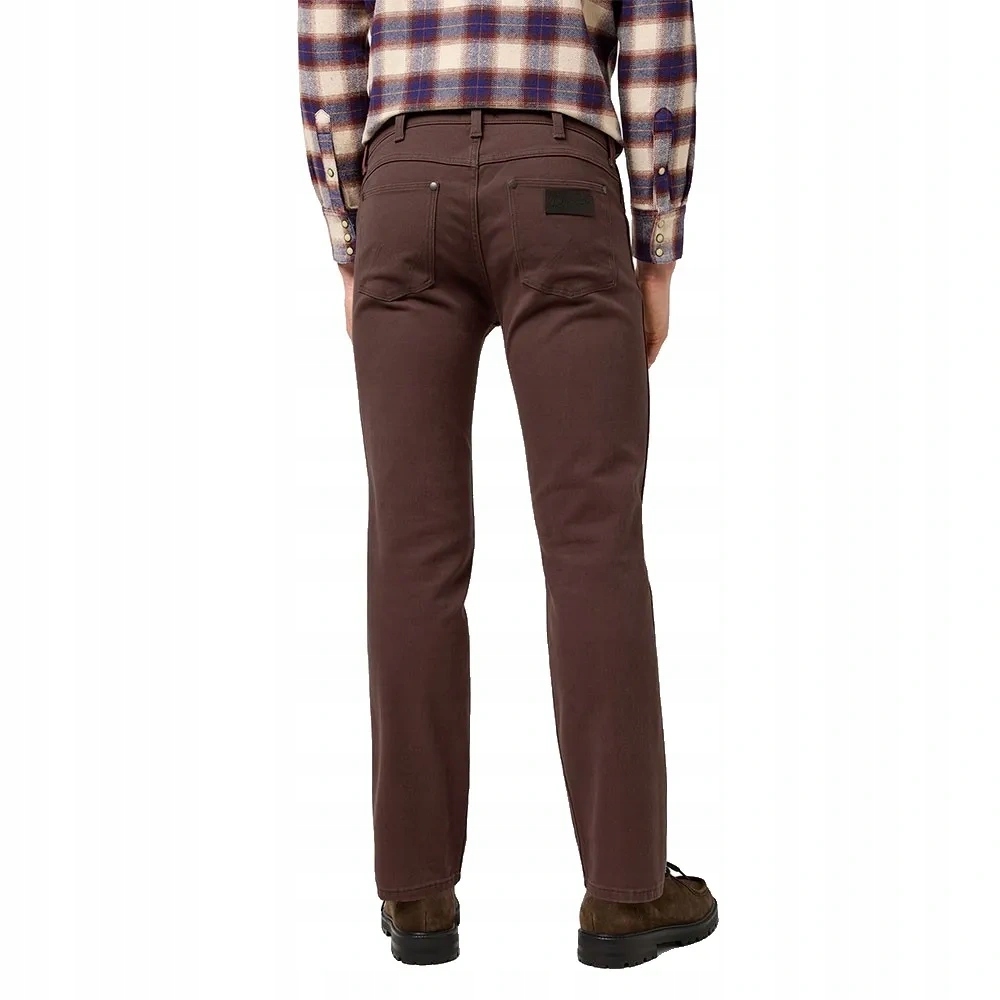 Pánské jednoduché kalhoty Wrangler Greensboro Mahogany 112370722 33/32