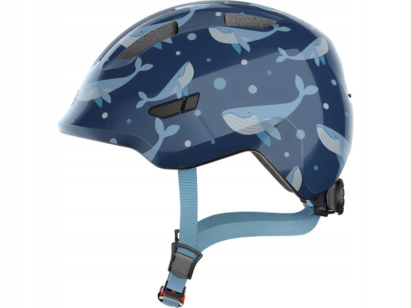 Kask rowerowy Abus Smiley 3.0 Whale Niebieski dla Dzieci (rozmiar M)