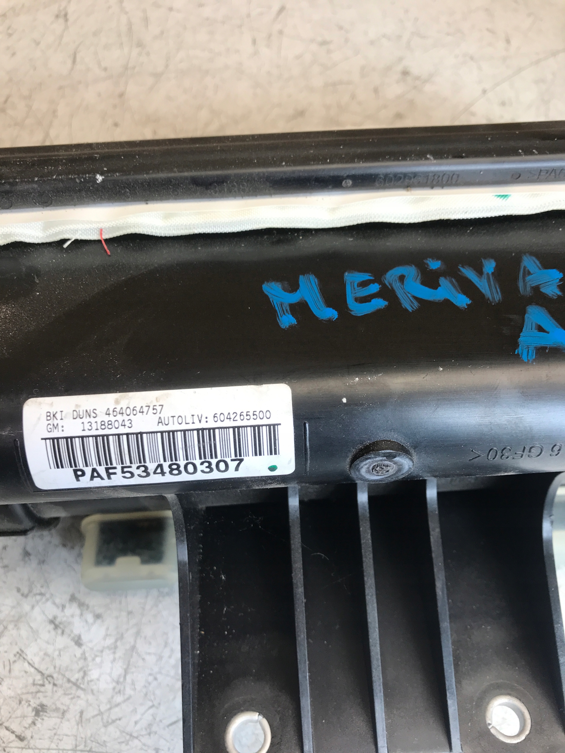 Airbag Airbag Passegers MERIVA A 13188043