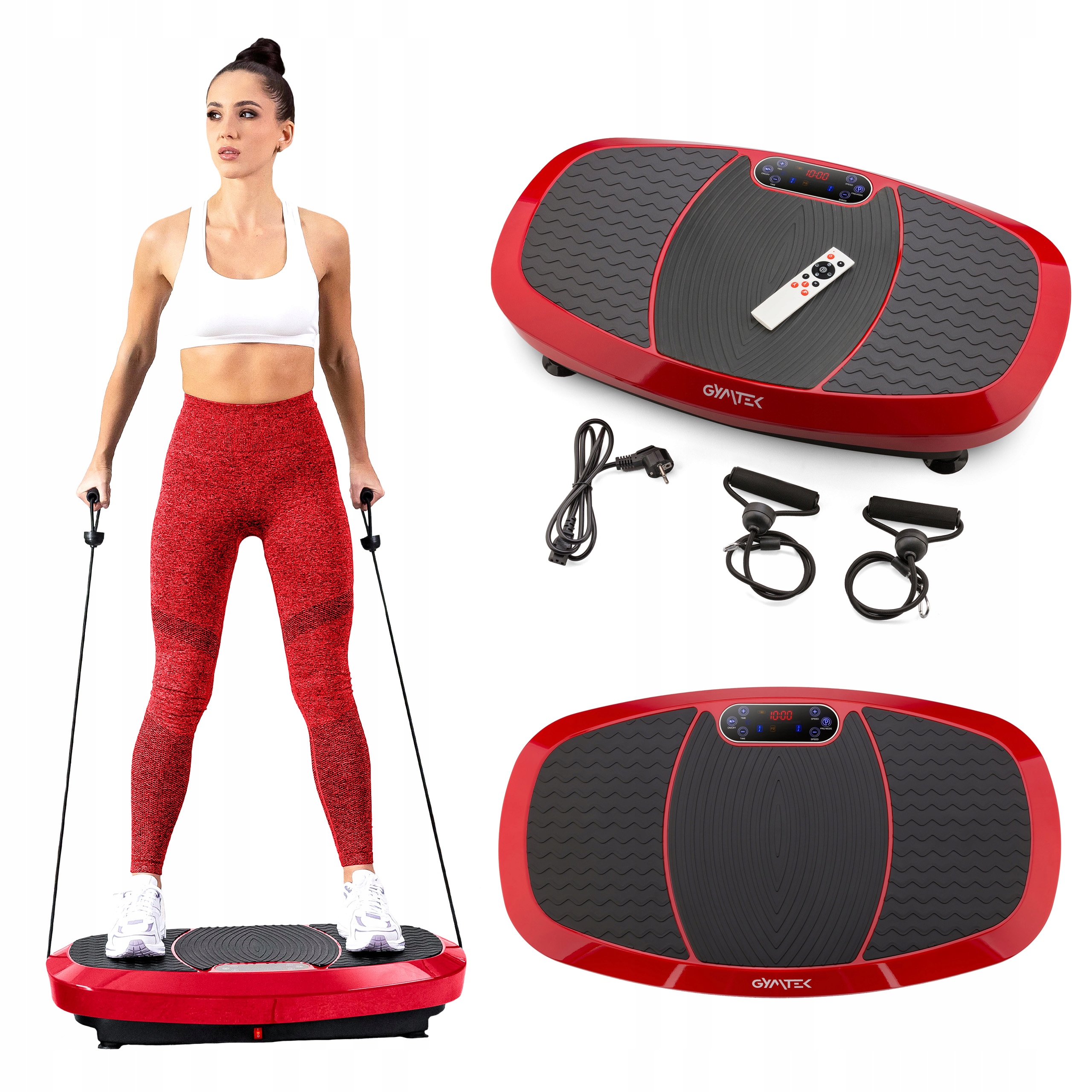 Vibrační Plošina Masážní Přístroj Na Tělo S Lanky XP750 Gymtek