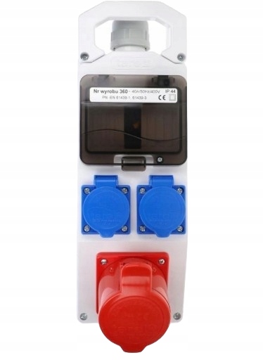 Rozvádzač malé okienko 5-mod.gn.32A5st.,2xgn.16A/250V