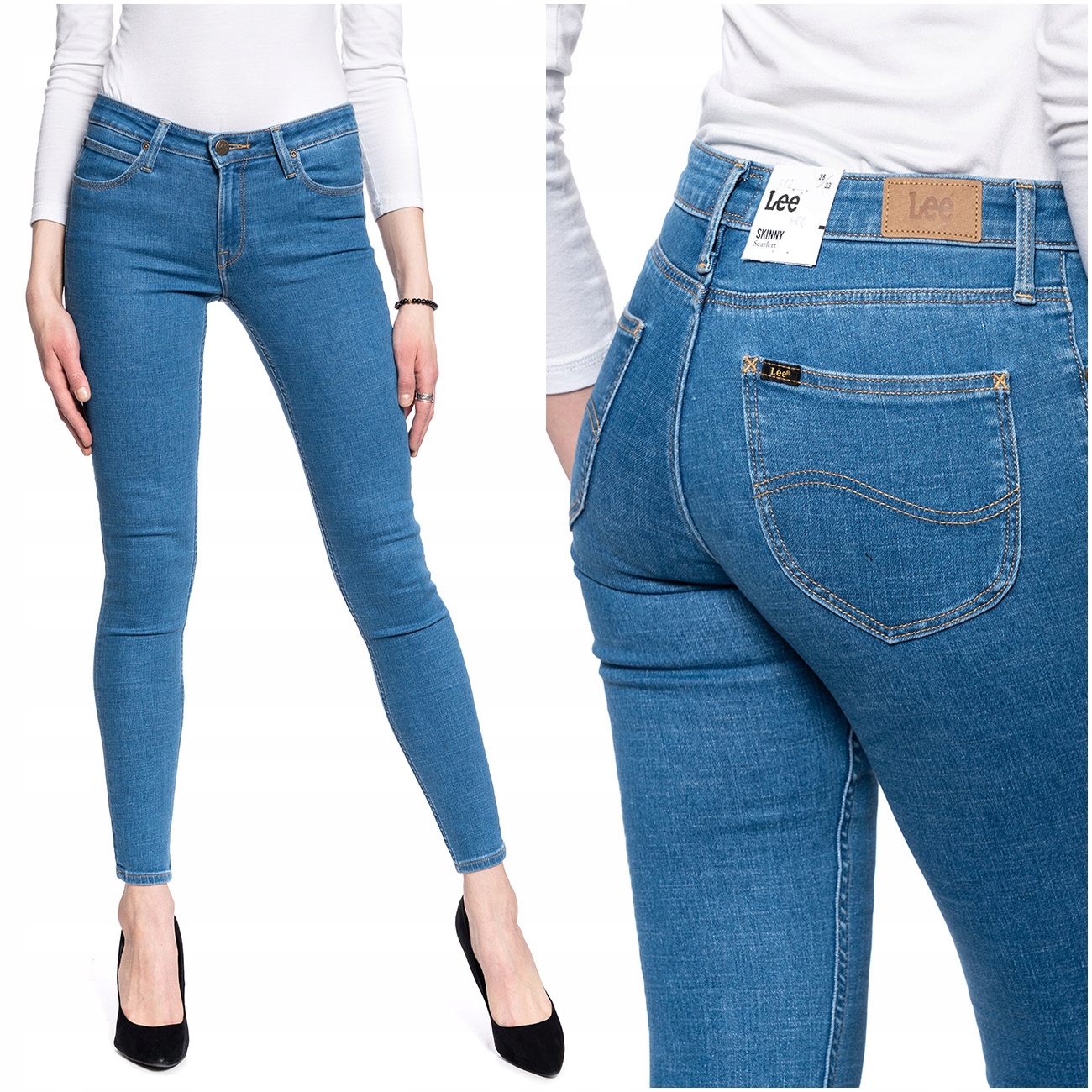 

Lee Scarlett Damskie Spodnie Jeansowe W28 L33
