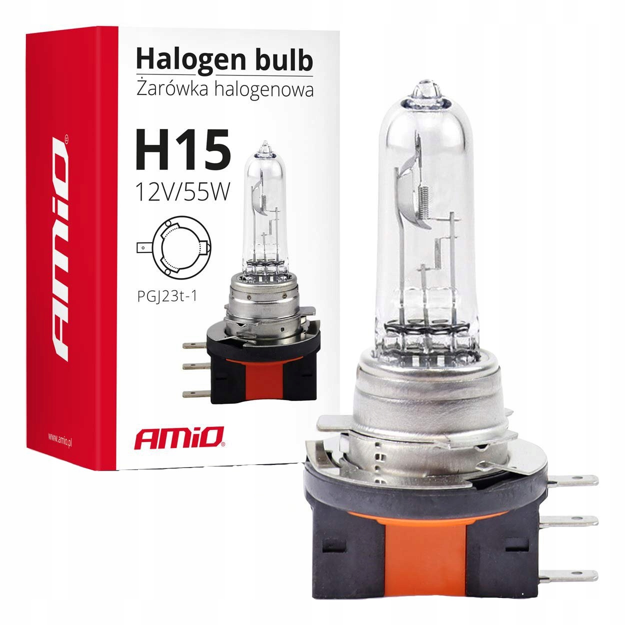 

Żarówka halogenowa H15 12V/55W