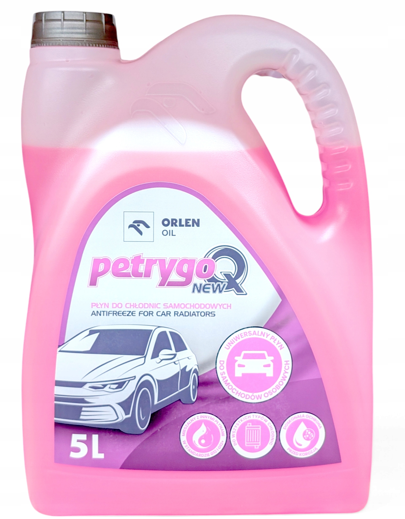 Płyn do chłodnic Orlen Petrygo Różowy Bez Krzemianów 5L