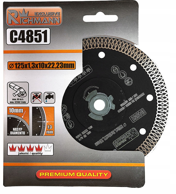 TARCZA DIAMENTOWA 125x1,3MM CIENKA RICHMANN C4851