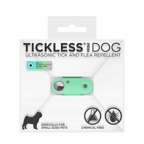 Levně Tickless Mini dog Nabíjecí ultrazvukový odpuzovač klíšťat a blech Mentha gr
