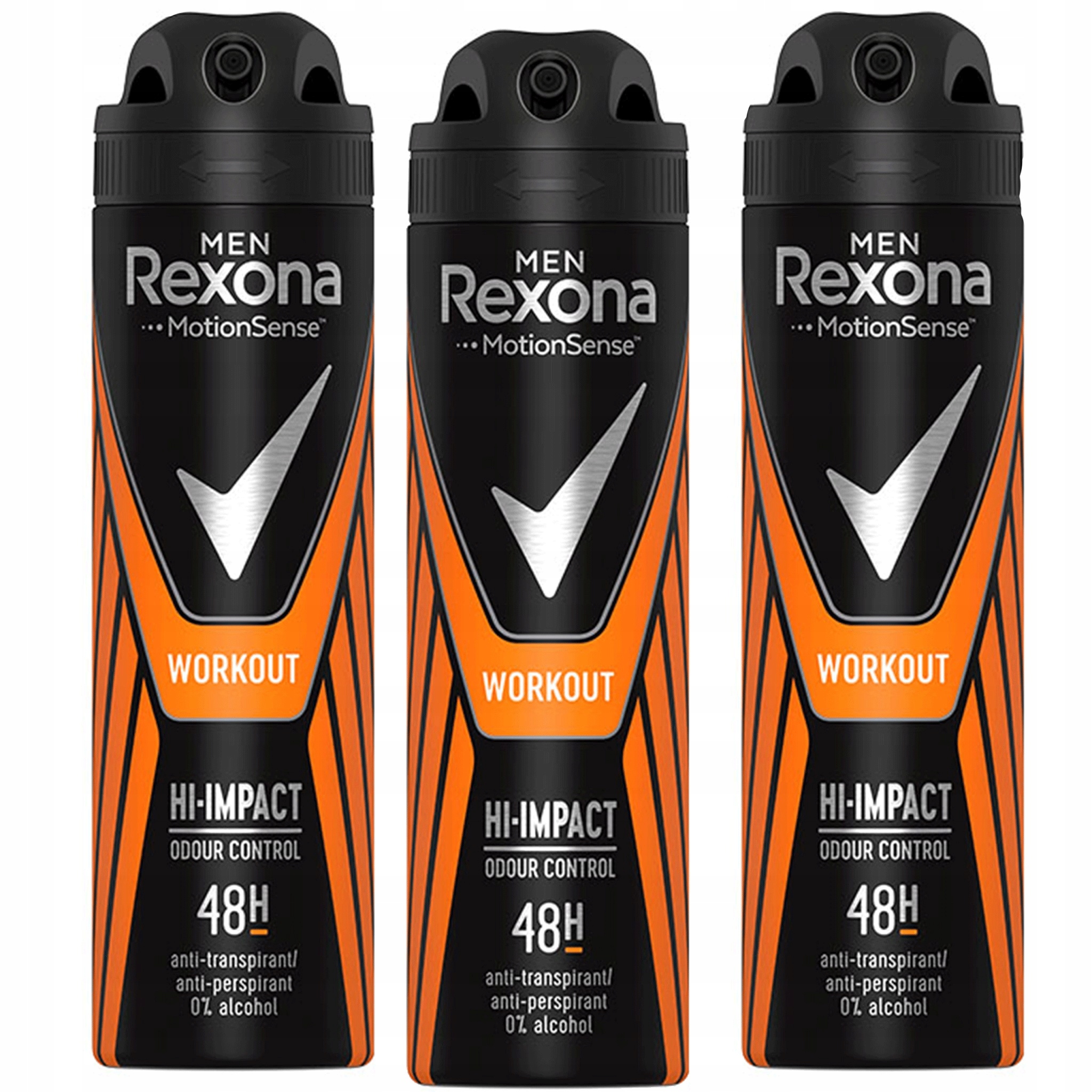 

Rexona Men Workout antyperspirant spray 3 x 150ml