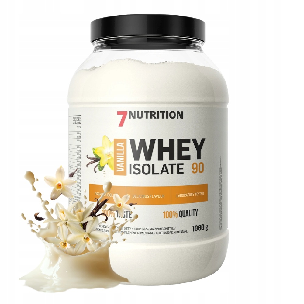 7NUTRITION Whey Isolate 90 1000 g Proteinový Izolát S Vysokým Obsahem Bílkovin Doplněk Stravy