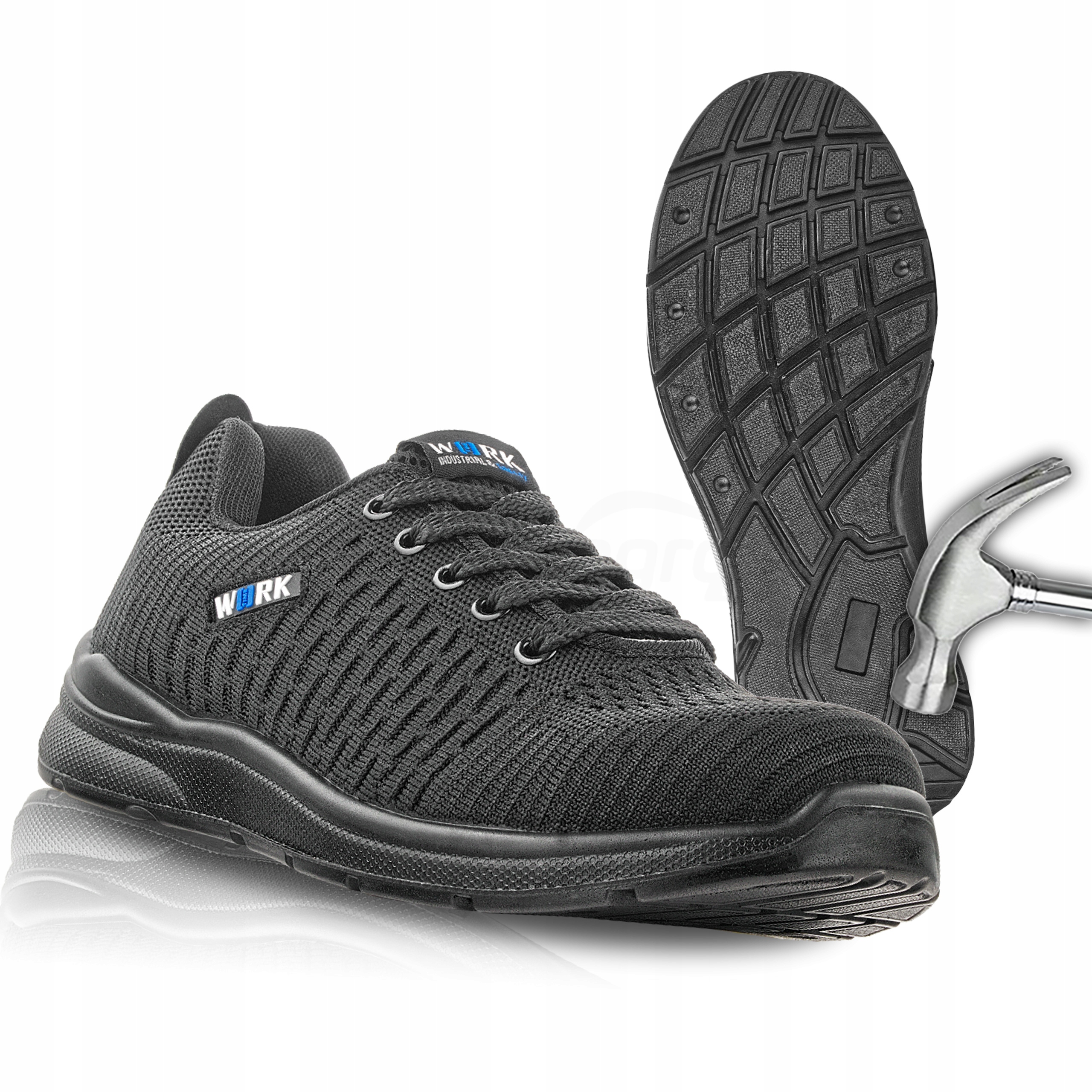 Buty Robocze Lekkie Oddychające z Noskiem Bhp VM Footwear Malaga S1 Fo 40