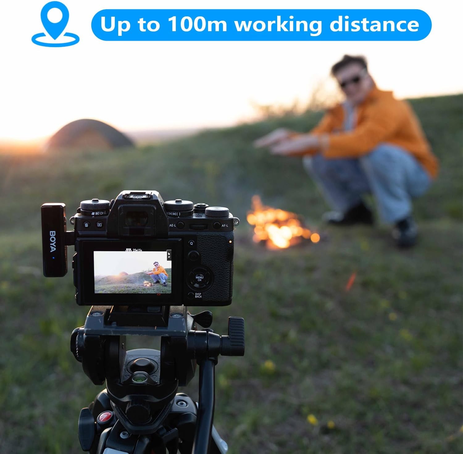 BOYALINK Bezprzewodowy mikrofon krawatowy do iPhone'a z systemem Android, kamery, wideoblogowania Stan opakowania oryginalne