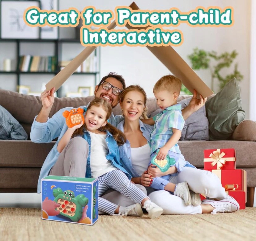 GRA POP IT ANTYSTRESOWA ZRĘCZNOŚCIOWA ZABAWKA ELEKTRONICZNA DLA DZIECI KRAB Model Popit gra