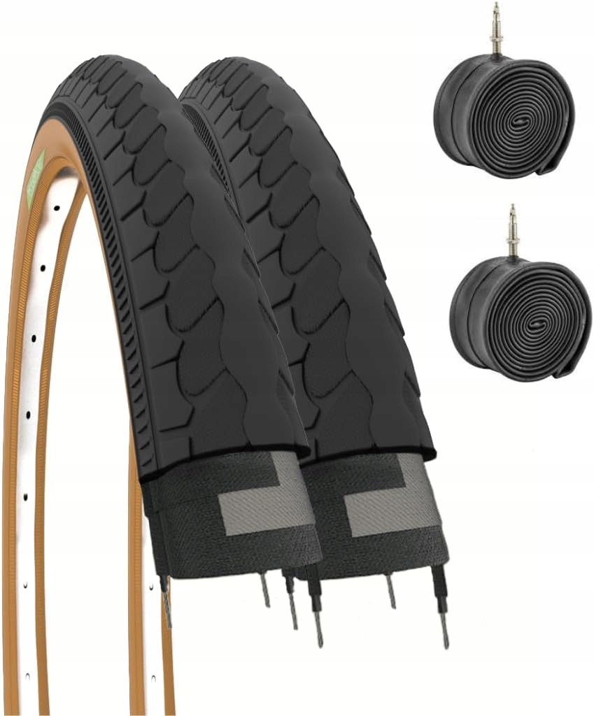 ECOVELO 20 Zoll Reifen + Schläuche Set - 20x1.95 (50-406), Schrader-Ventil, Für Kinderfahrräder