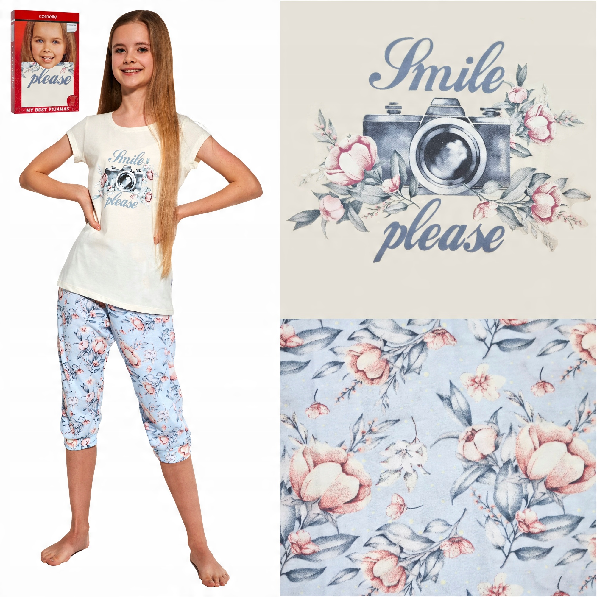 

Piżama dziecięca Cornette 571/95 Smile 158-164