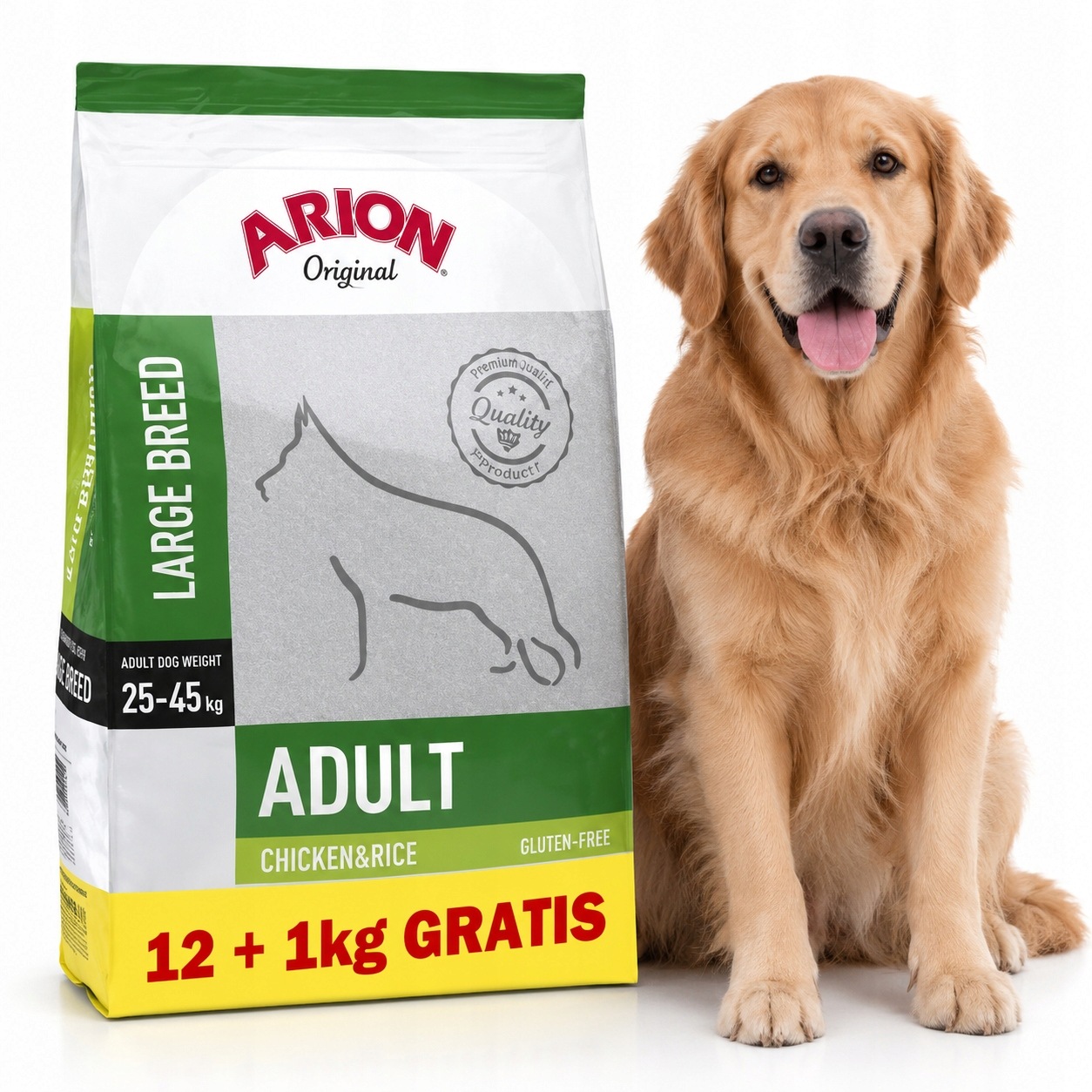 Arion Original Adult Large Kuře s rýží 12 kg