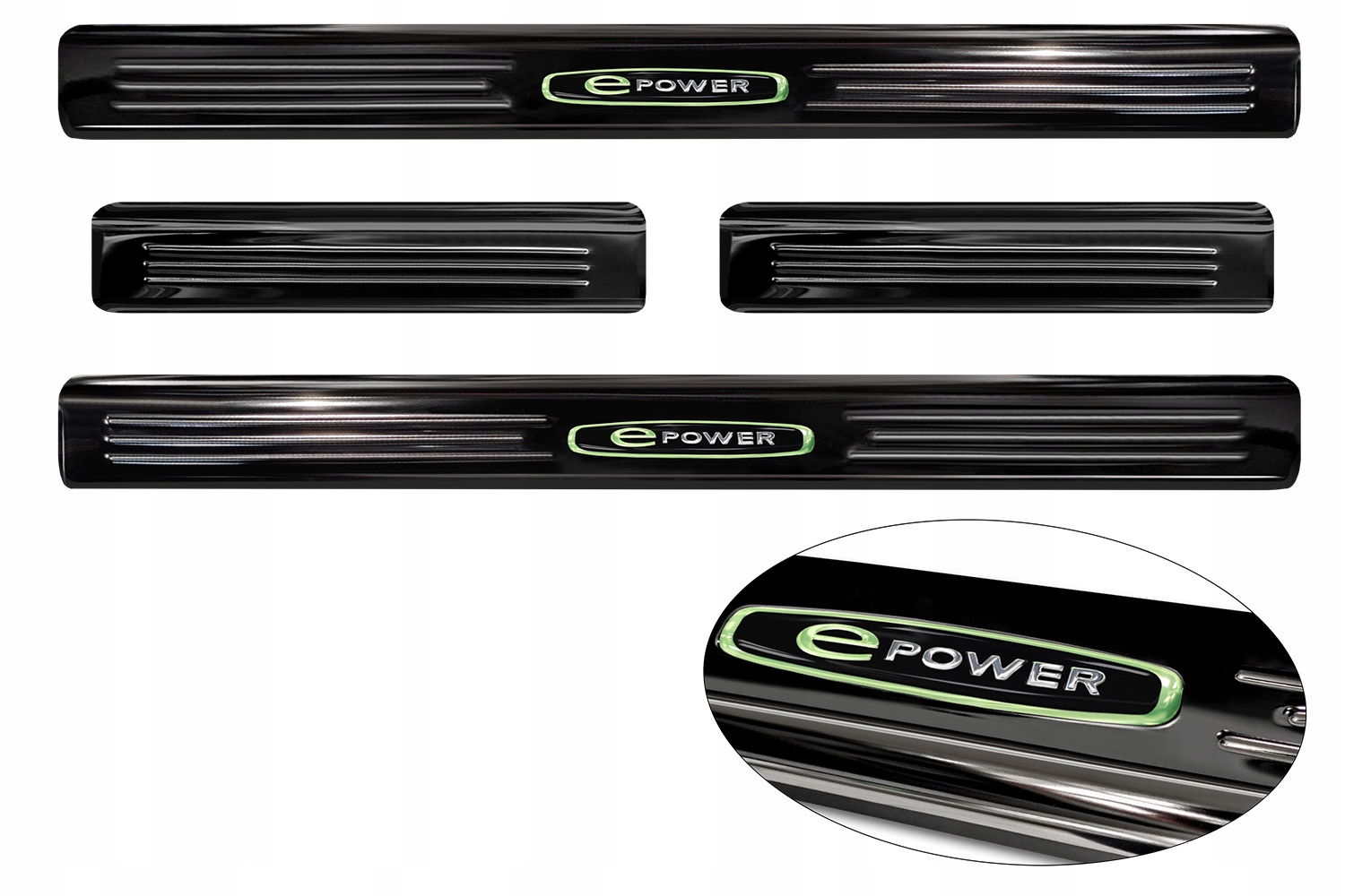 NISSAN LEAF II 2E1 NAKŁADKI PROGOWE LISTWY NA PROGI STALOWE