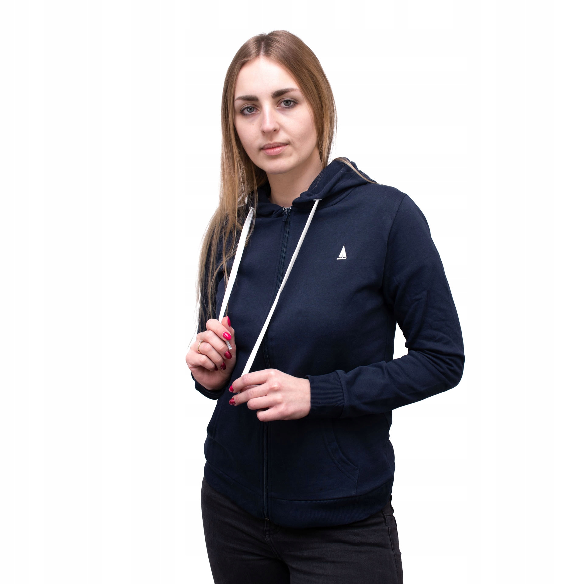 Mikina s kapucí modrá Captain Mike L