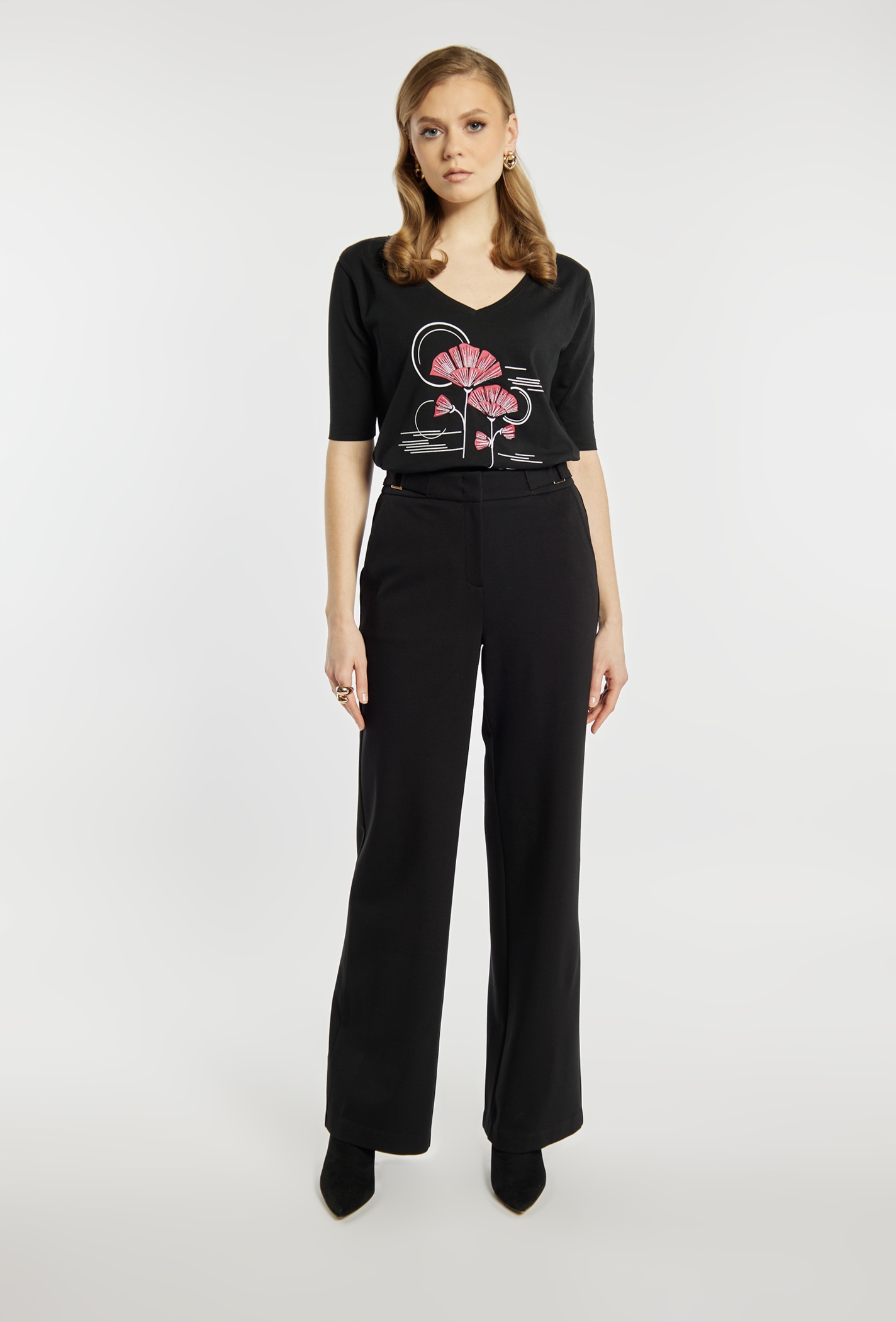 Monnari Spodnie z wysokim stanem 38