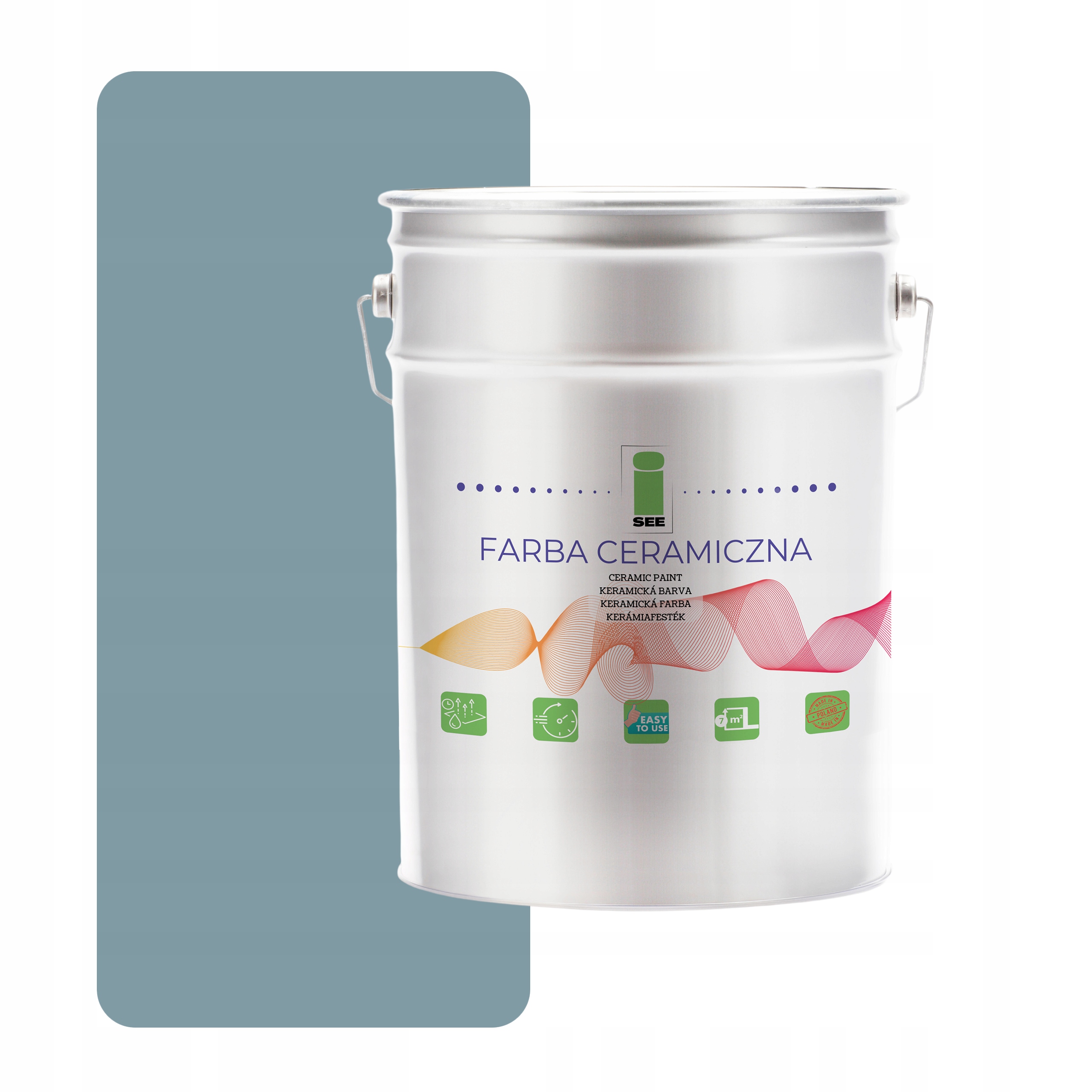 Keramická Umývateľná Farba Na Steny, Sivá, Odtieň 10 L, Odolná Voči Škvrnám